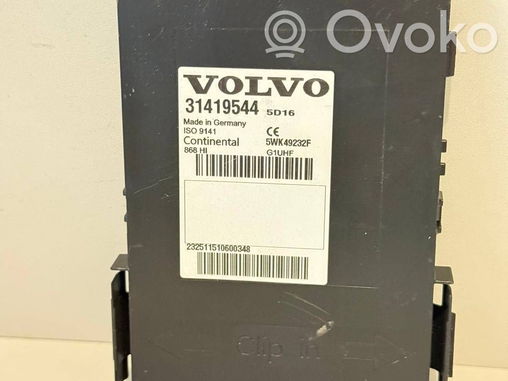 Volvo V60 Keyless (KESSY) go control unit/module 
