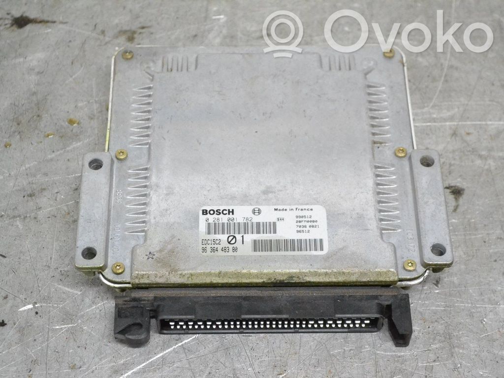 Unité de commande / module d'injection   9636448380,0281001782