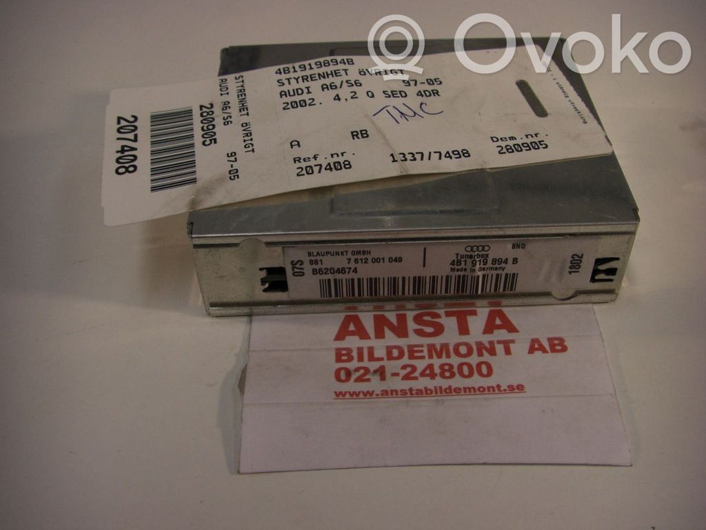 Autres unités de commande / modules   4B1919894B