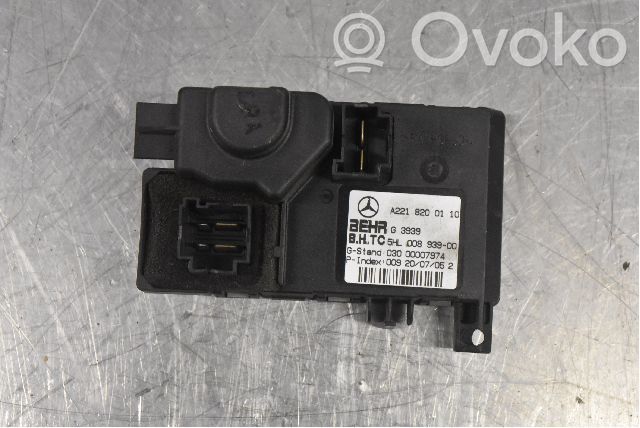 Mercedes-Benz S W221 Motor aerotermă/rezistor ventilator 