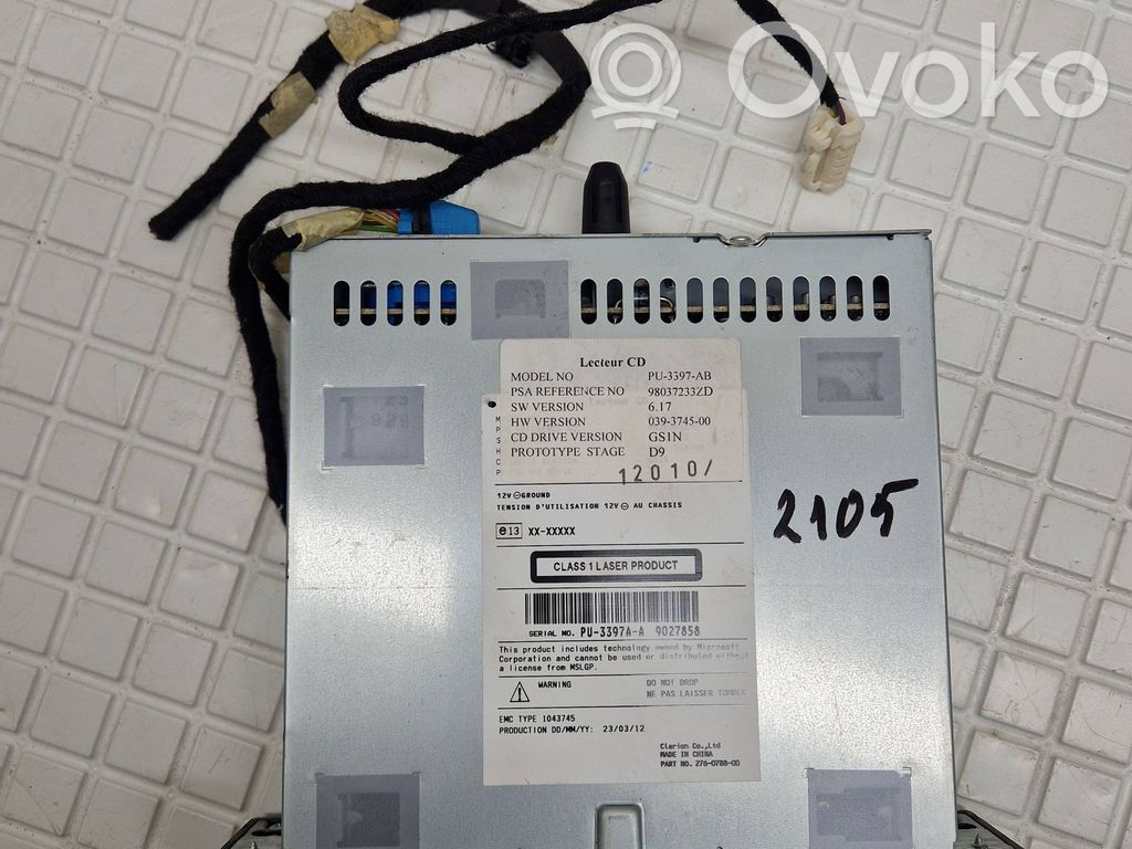 Peugeot 208 I Radio/CD/DVD/GPS head unit 