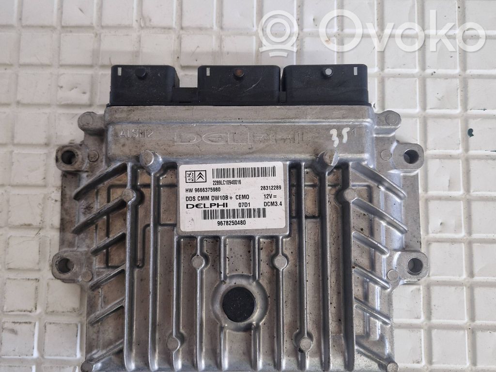 Peugeot 508 Engine control unit/module 