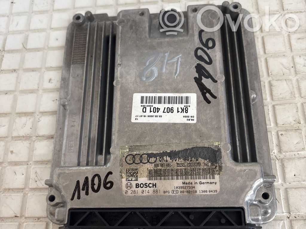 Audi A4 S4 B8 8K Engine control unit/module 