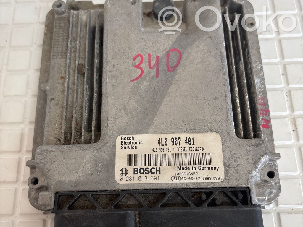 Engine control unit/module   4L0907401,4L0910401K,0281013691