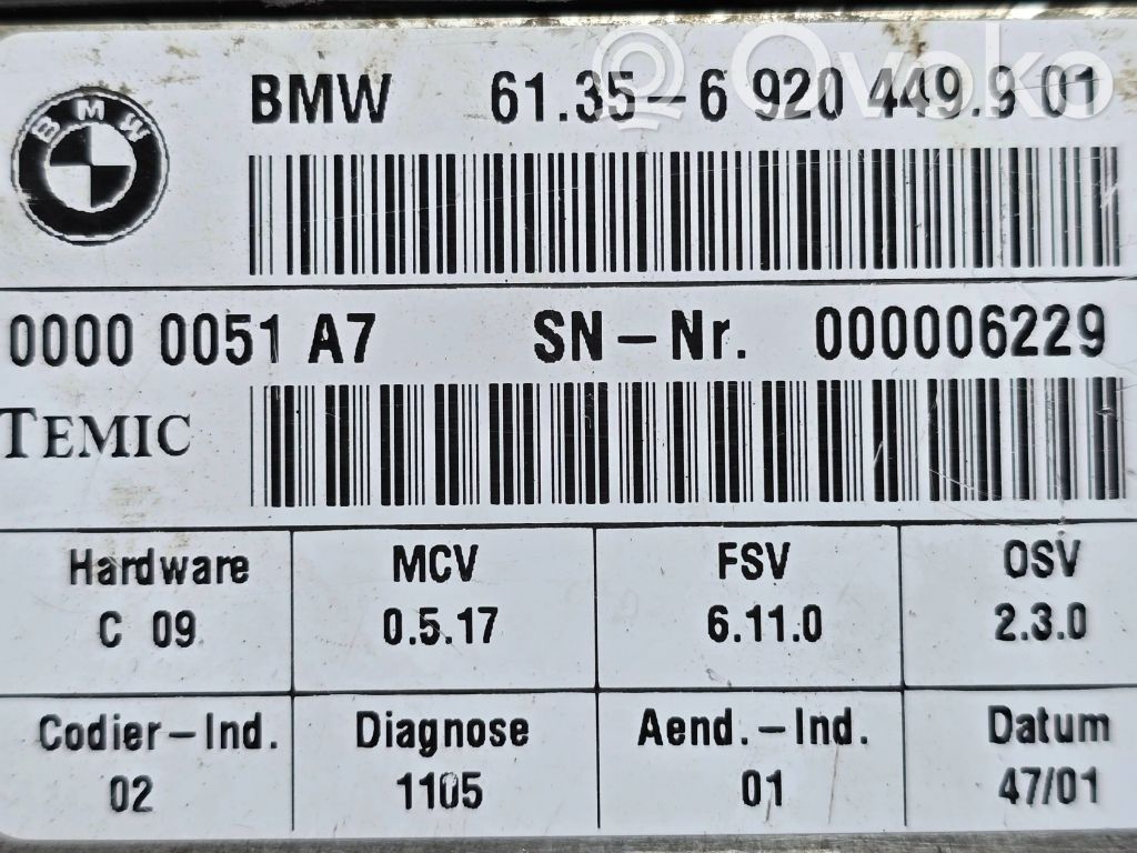 Steuergerät Sitz   6135692044901,69204499
