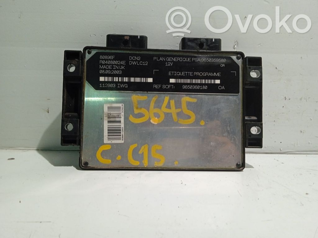 Citroen C15 Engine control unit/module 