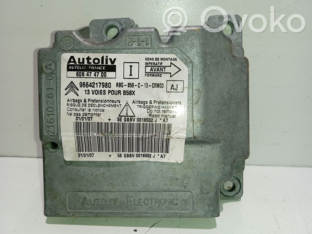 Citroen C4 Grand Picasso Unitate/modul de comandă airbaguri 
