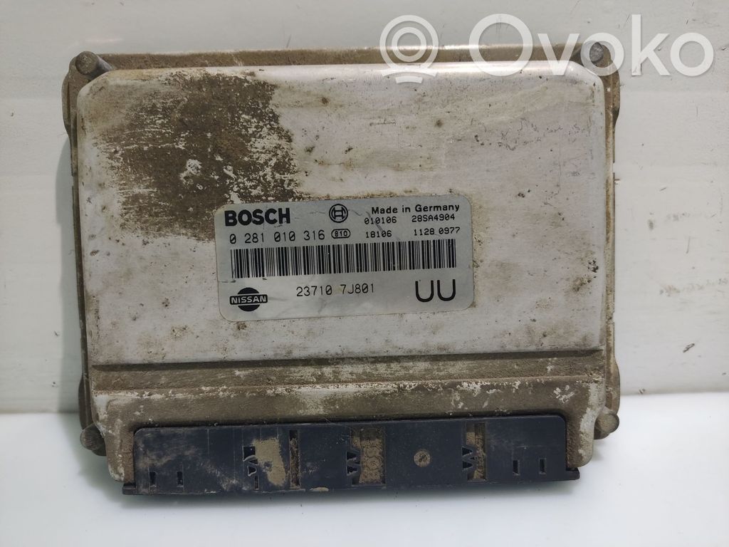 Engine control unit/module   237107J801,0281010316