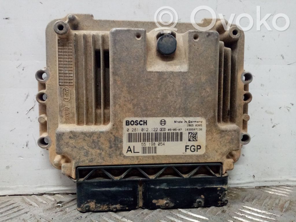 Engine control unit/module   55198054,0281012122