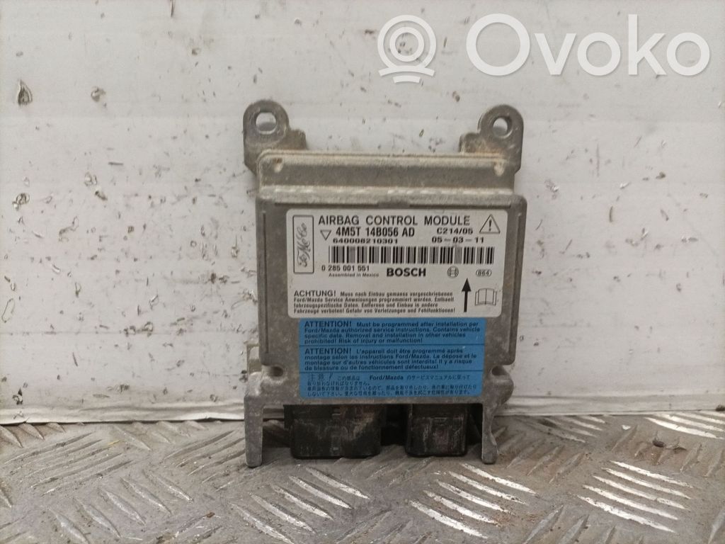 Airbag control unit/module   4M5T14B056AD,0285001551,640008210301