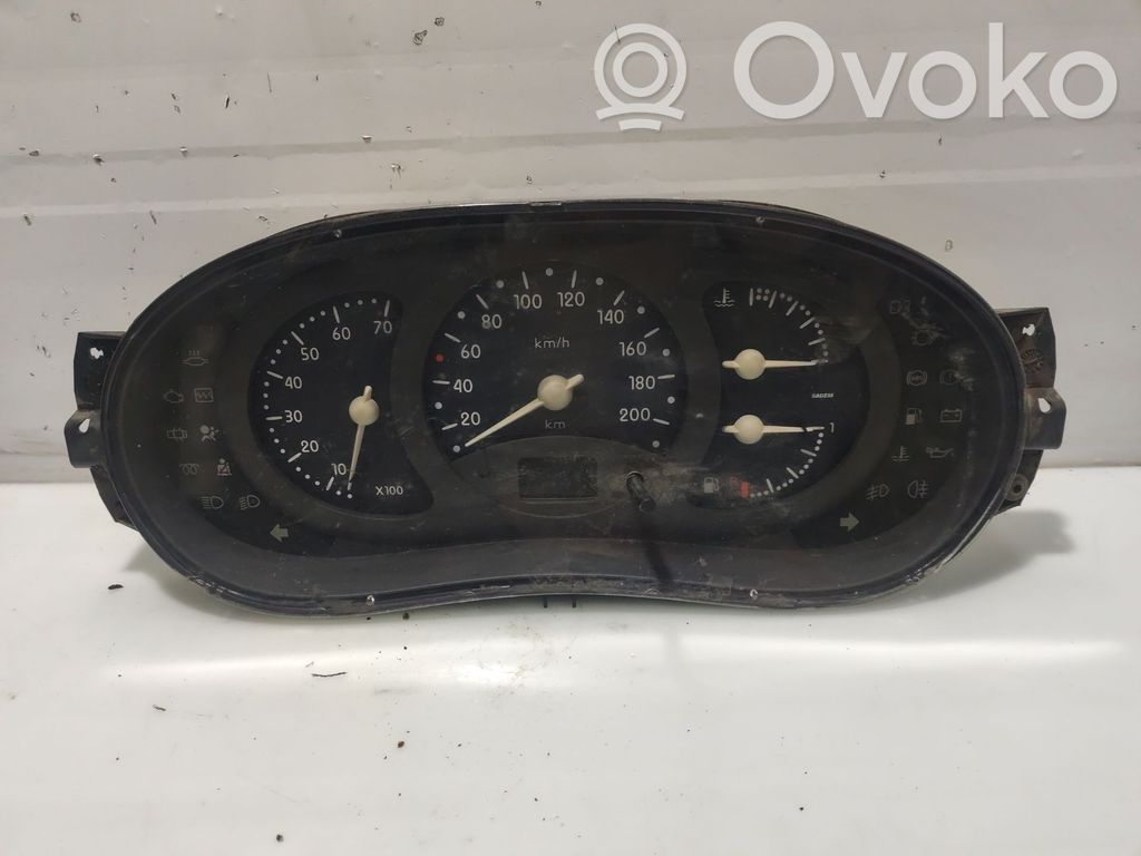 Renault Clio I Speedometer (instrument cluster) 