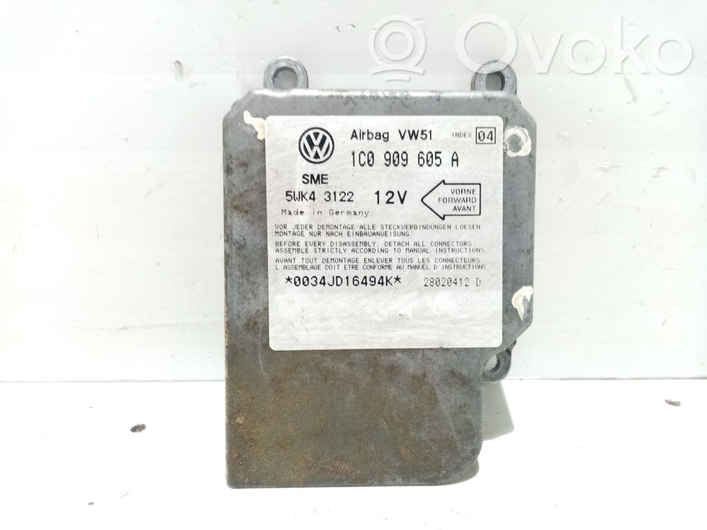 Unidad de control/módulo del Airbag   1C0909605A
