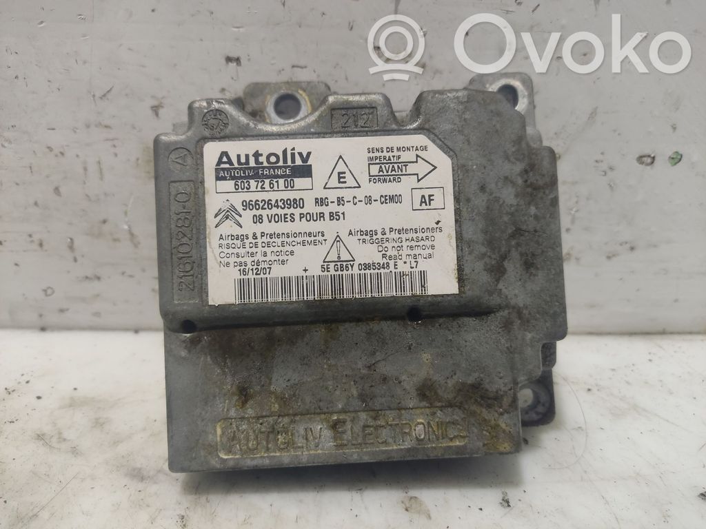 Citroen C4 Grand Picasso Centralina/modulo airbag 