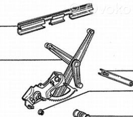 Peugeot 205 Macara geam ușă spate cu motor 