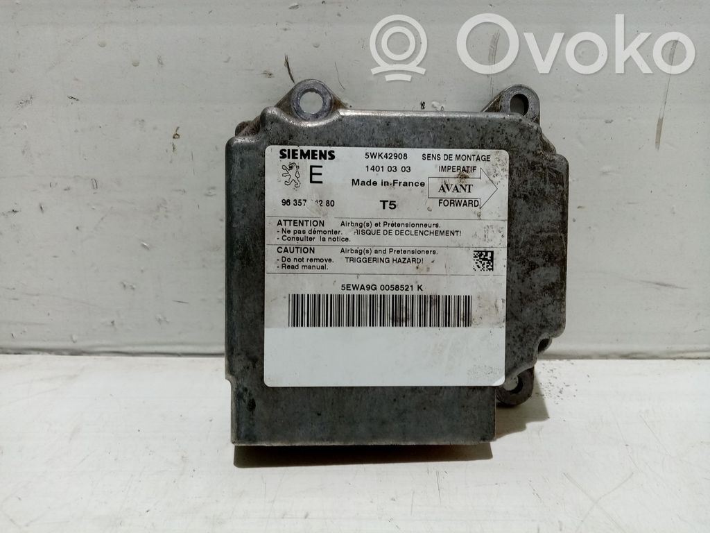 Peugeot 307 Airbag control unit/module 