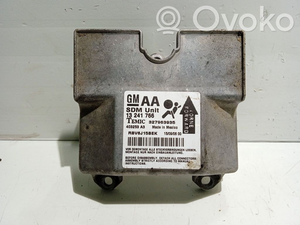 Centralina/modulo airbag   13241766,327963935