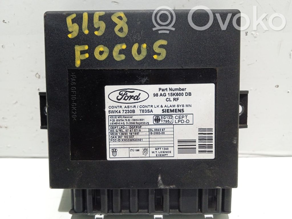 Ford Focus Unité de commande portail 