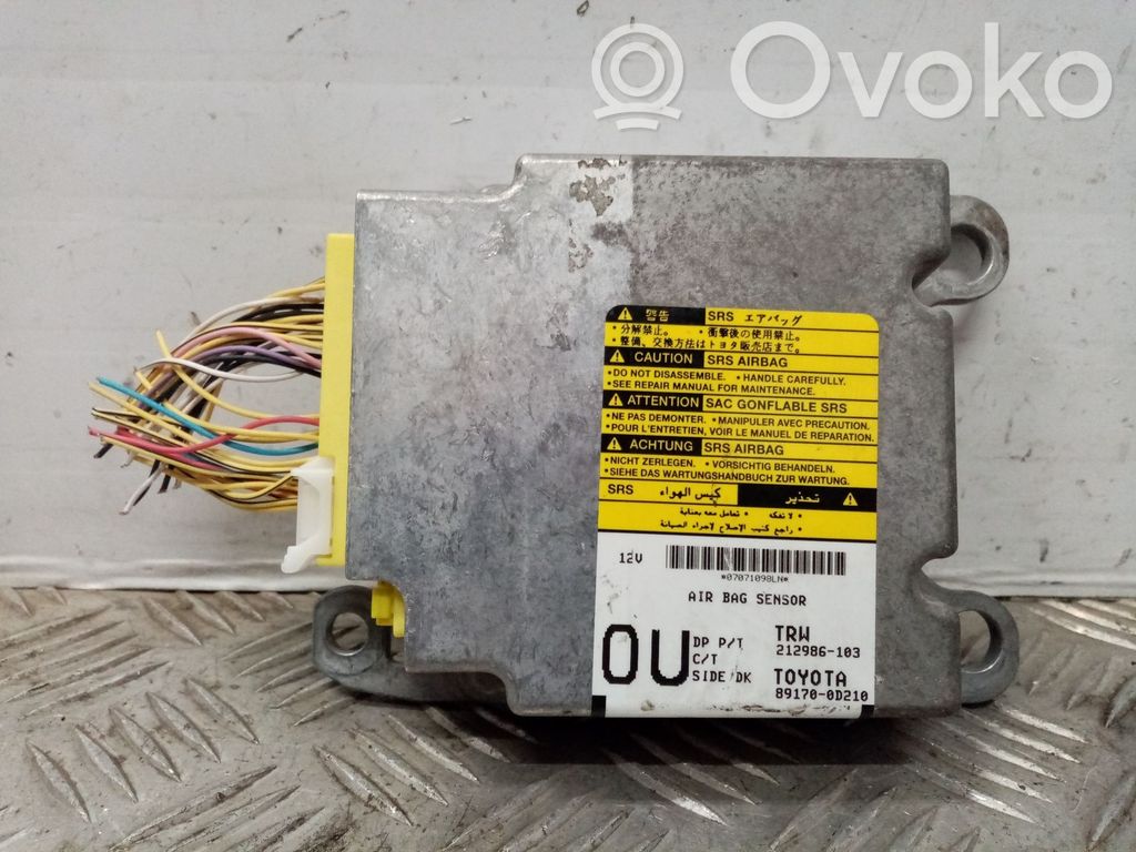 Toyota Yaris Unitate/modul de comandă airbaguri 