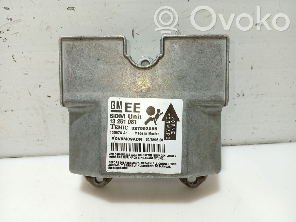 Unidad de control/módulo del Airbag   13251081,405678A1,327963935