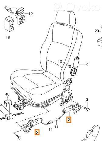 Skoda Superb B5 (3U) Asiento delantero del conductor 
