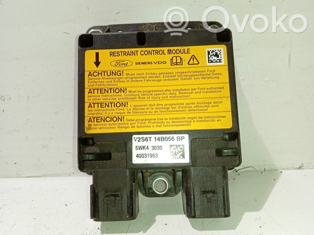 Ford Fiesta Unitate/modul de comandă airbaguri 