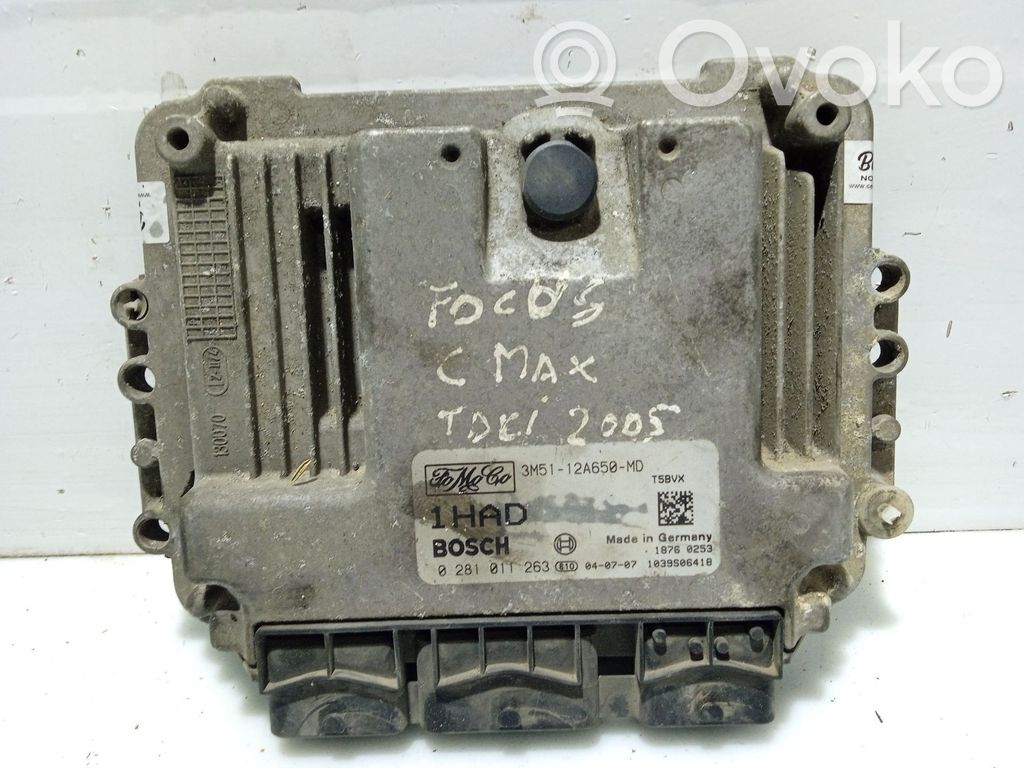 Engine control unit/module   0281011263,3M5112A650MD