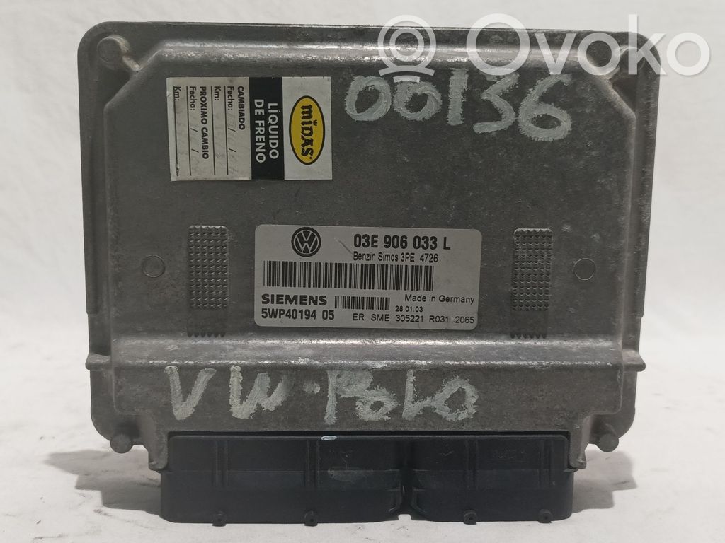 Volkswagen Polo Centralina/modulo del motore 