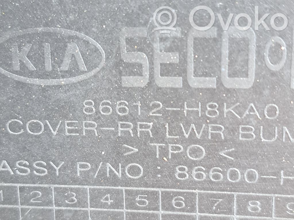KIA Stonic Moldura inferior del parachoques trasero 