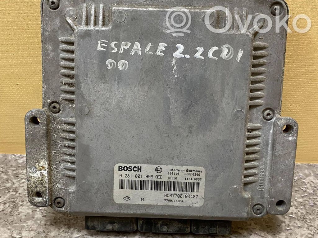 Renault Espace -  Grand espace IV Engine control unit/module 
