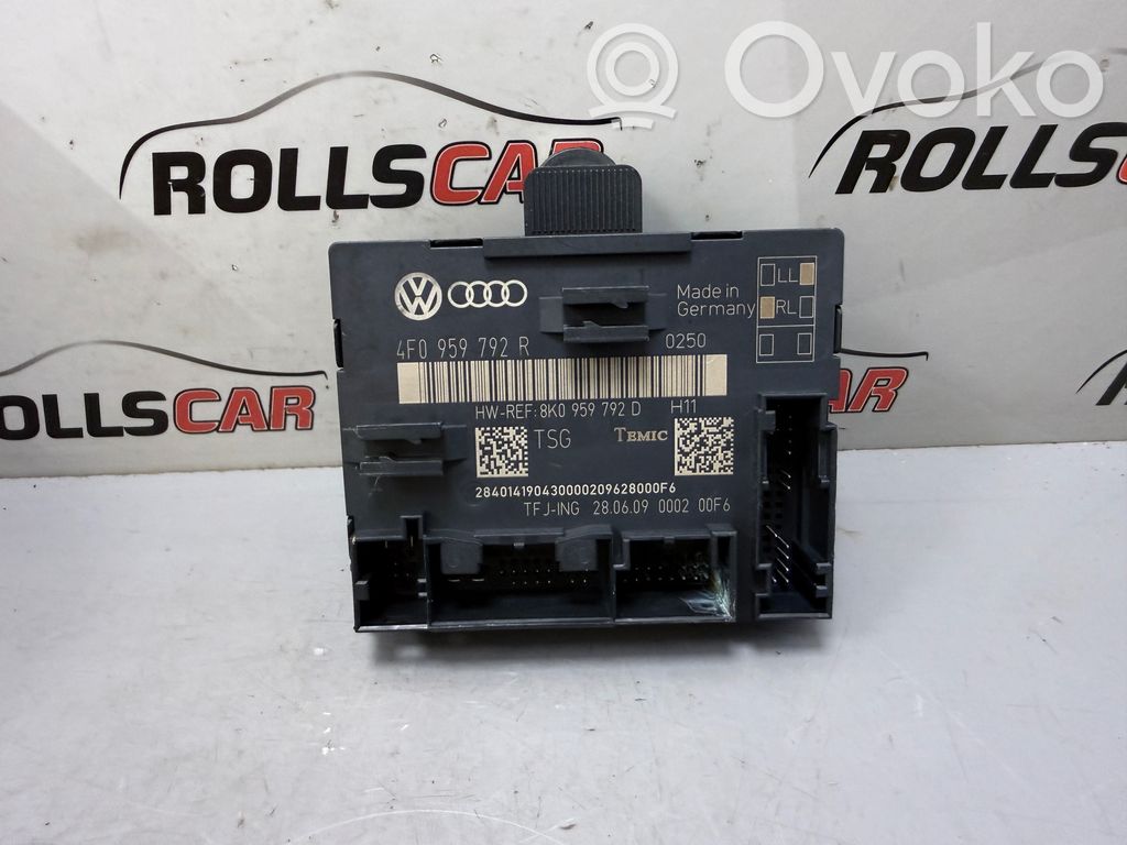 Unité de commande module de porte   4F0959792R,8K095979