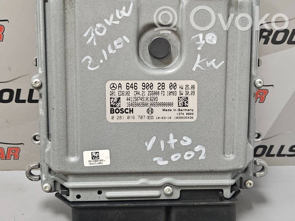 Mercedes-Benz Vito Viano W639 Sterownik / Moduł ECU 
