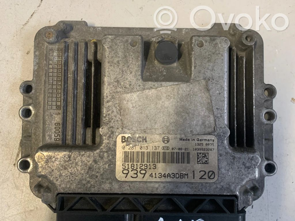 Engine control unit/module   51812913,4134A3DBM,0281013137