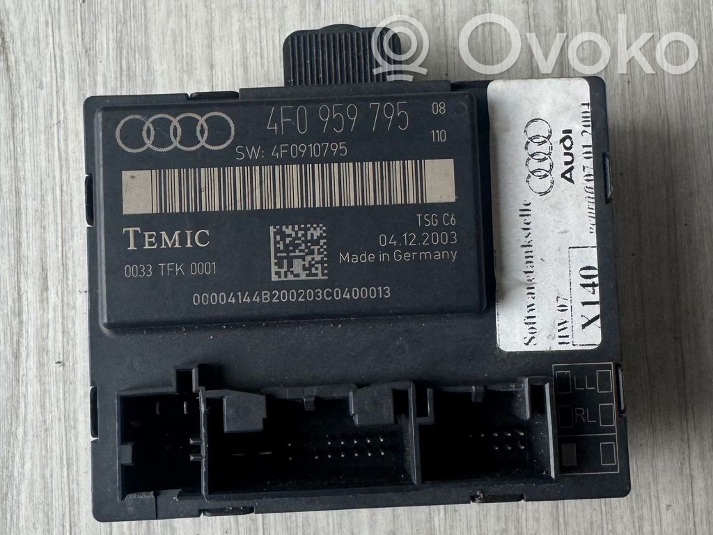Unité de commande module de porte   4F0959795,4F0910795,04122003