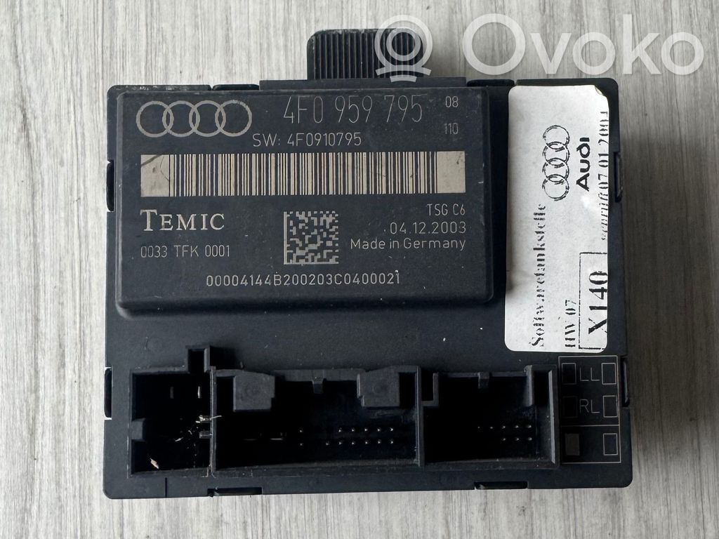 Audi A6 S6 C6 4F Unitate/modul comandă uși 