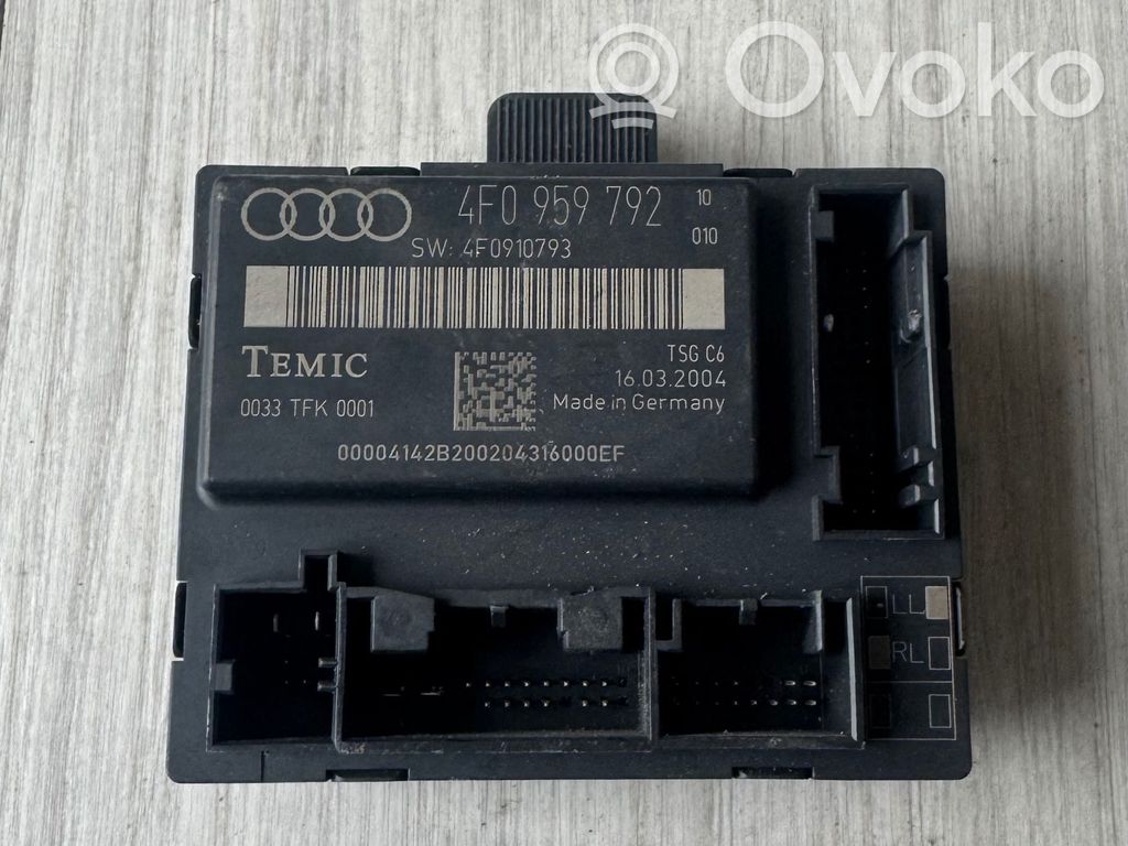 Unidad de control/módulo de la puerta   4F0959792,16032004,4E0910793,A2B00020431600