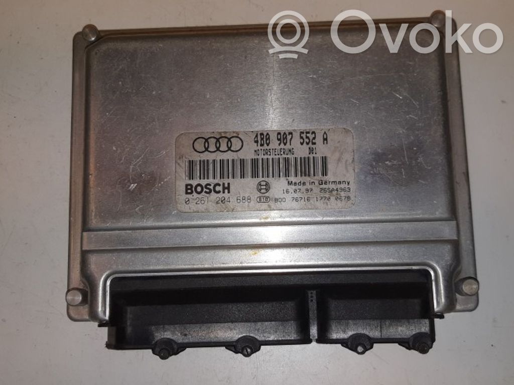 Engine control unit/module   4B0907552A,0261204688