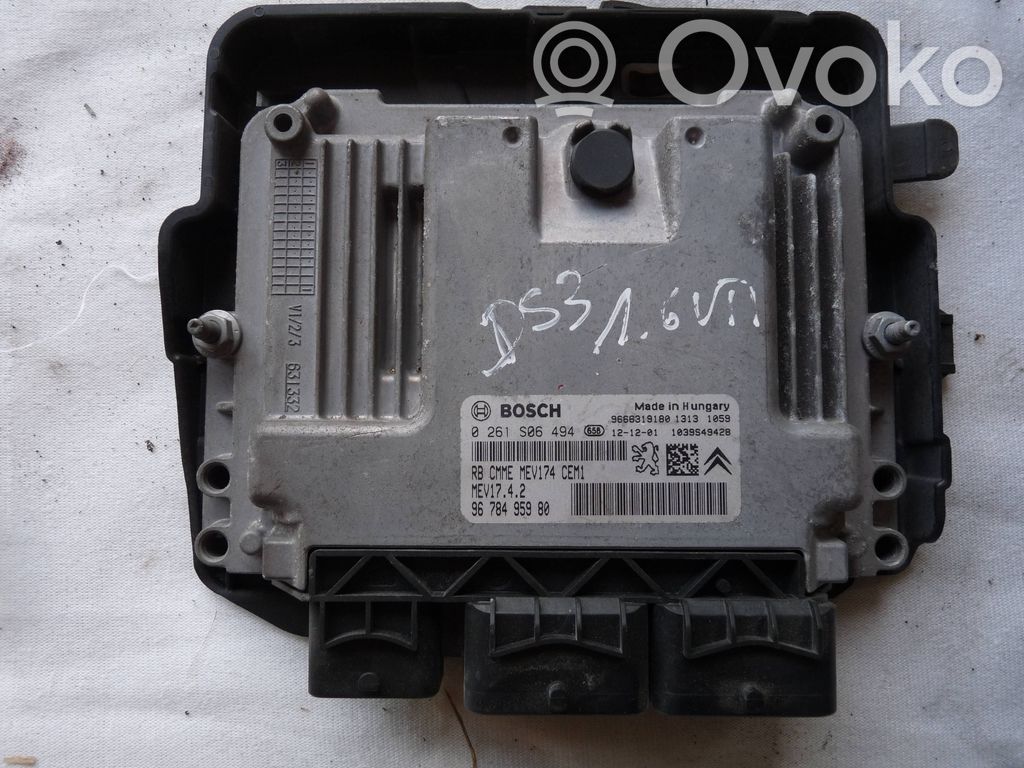 Engine control unit/module   0261S06494,9666319180,9678495980