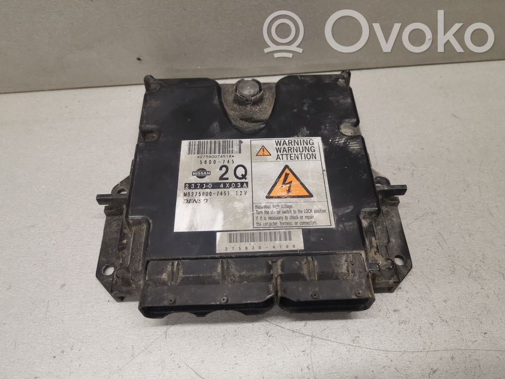 Nissan Navara D40 Engine control unit/module 