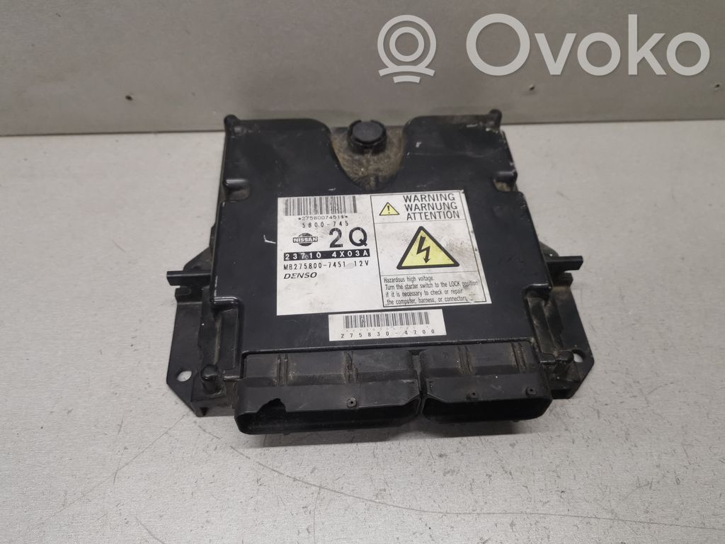 Nissan Navara D40 Engine control unit/module 