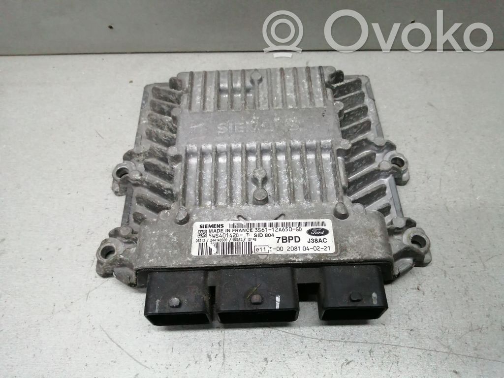 Engine control unit/module   3S6112A650GD,5WS40142DT