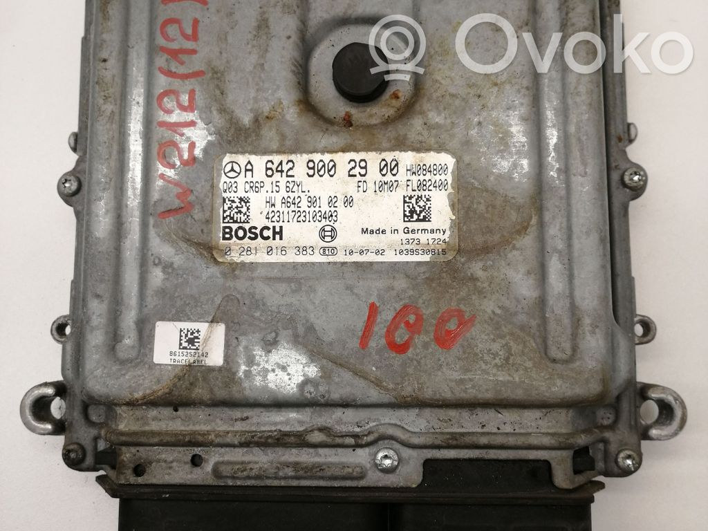 Engine control unit/module   A6429002900,0281016383
