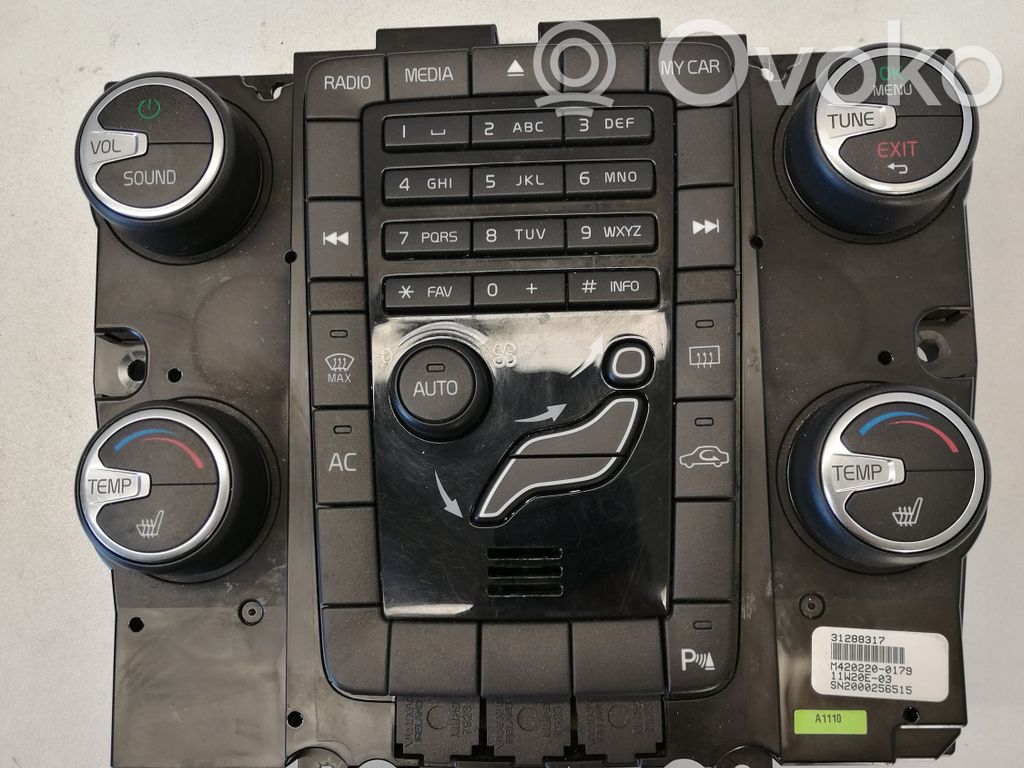 Volvo V60 Climate control unit 