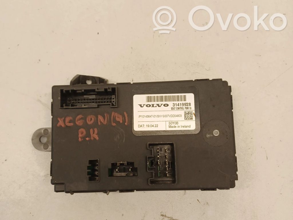 Volvo XC60 Module de commande de siège 