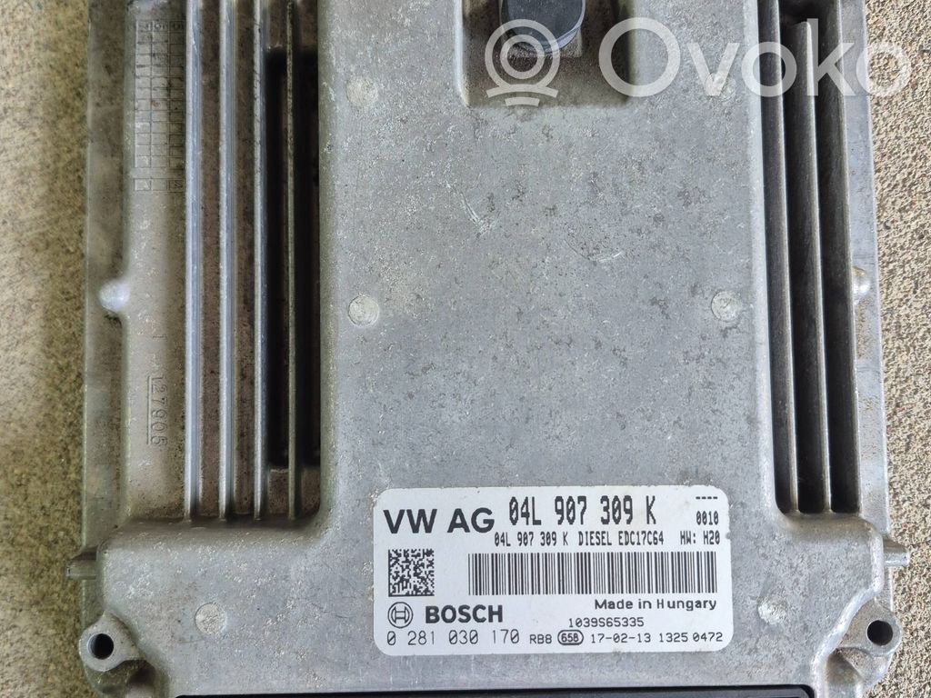 Engine control unit/module   04L907309K,0281030170