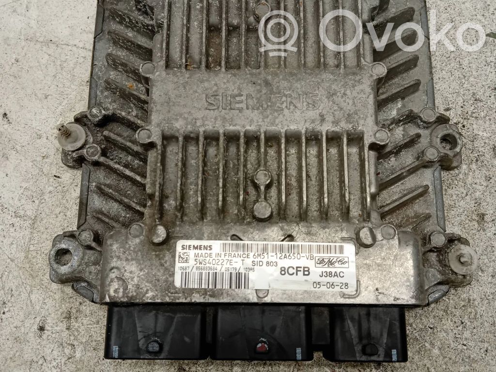 Engine control unit/module   6M5112A650VB,5WS40227ET