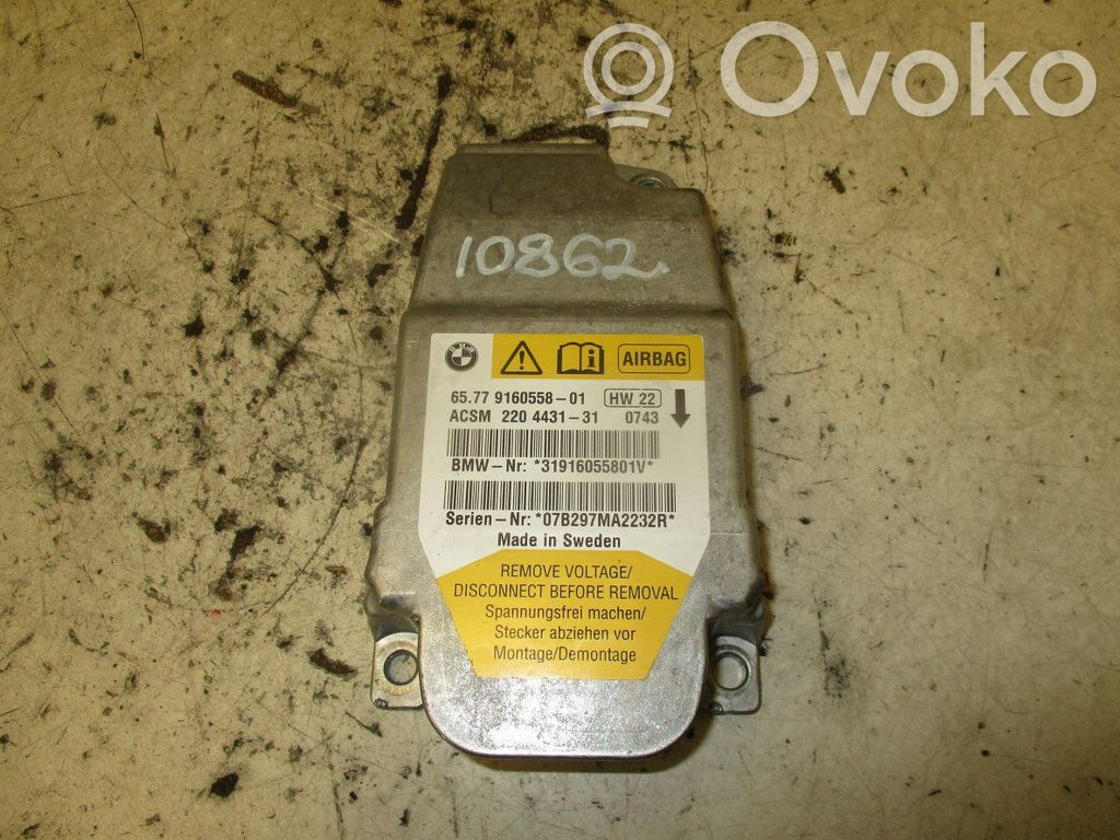 BMW 5 E60 E61 Airbag control unit/module 