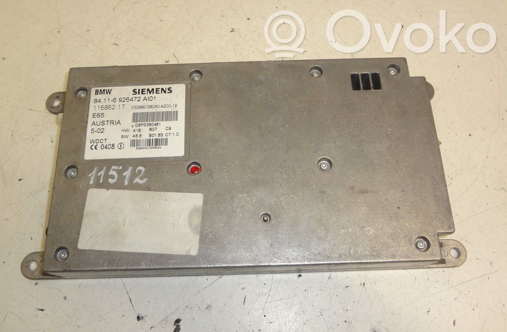 BMW 7 E65 E66 Phone control unit/module 