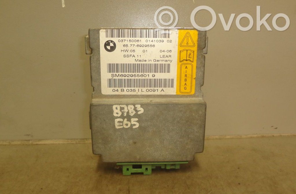BMW 7 E65 E66 Module de contrôle airbag 