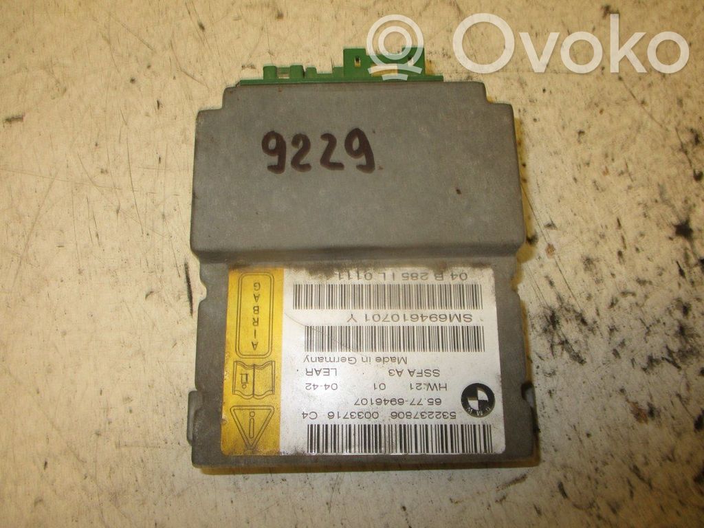BMW 7 E65 E66 Module de contrôle airbag 