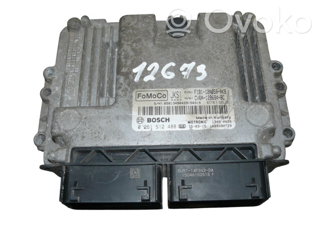 Engine control unit/module   0261S12488,F1B112A650AKB,CV6A12B684BC